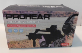 2 Pack Prohear Compact Adjustable Shooting Earmuffs  Brand New - £55.03 GBP