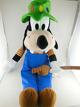 Goofy DisneyLand Toys 20 inches tall Fisherman plush dog Mickey Mouse Club - £14.78 GBP