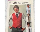 Simplicity 7701 Mens Jiffy Vest &amp; Tie Sewing Pattern Size 44 New uncut - $3.84