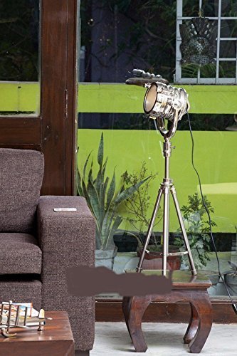 NAUTICALMART FULL CHROME FINISH TRIPOD TABLE LAMP