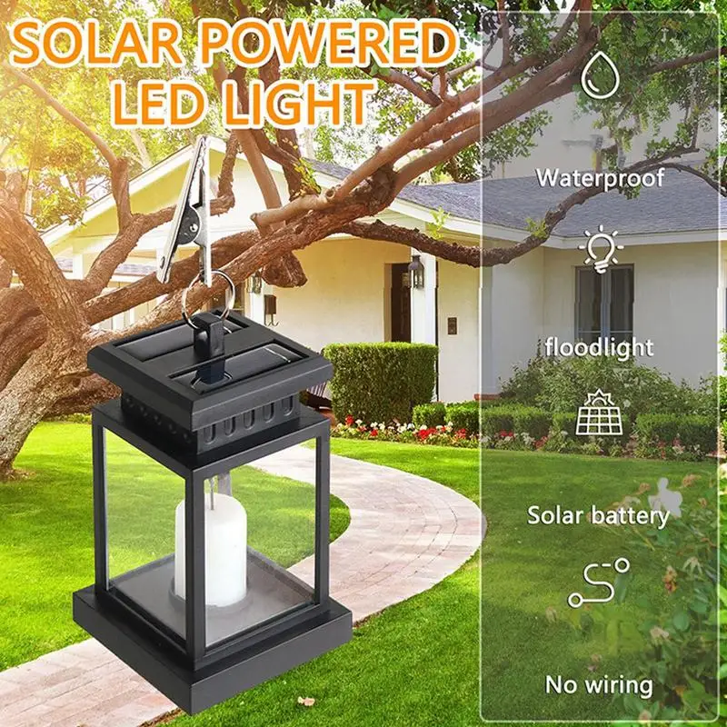Solar Lanterns Waterproof Solar Outdoor Lights Pathway Flameless Candle ... - $70.38