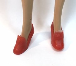 Vintage Barbie Francie Clone Dolls ~ RED  PILGRIM Shoes ~ Hong Kong - $12.00