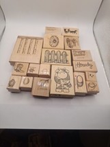 Lot Of 18 Stamps , Stampin&#39; Up, Hook Line And Inkers, JL Design Co - £14.96 GBP