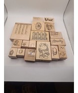 Lot Of 18 Stamps , Stampin&#39; Up, Hook Line And Inkers, JL Design Co - £14.85 GBP