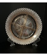 Vtg Pink Depression Miss America Diamond Point Relish Dish 8.5 in - $377.48 MXN