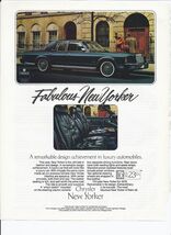 1979 Chrysler New Yorker Print Ad Automobile car 8.5" x 11" - $11.85
