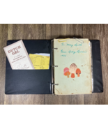 Lot Vintage Recipes Handwritten / Clipped Old 3 Ring Binder W Pockets 1970s - $68.49 CAD