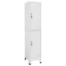 vidaXL Industrial Steel Locker, Medium Size, Grey, Rectangular Cabinet - $3,921.84 MXN
