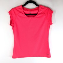 C9 Champion Womens T Shirt Top Mesh Scoop Neck Short Sleeve DuoDry Neon Pink S - £7.65 GBP