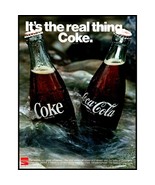 1970 Coca Cola Coke Bottles in River Stream Water Vintage Print Ad Real ... - £8.30 GBP