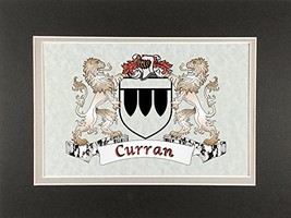 Curran Irish Coat of Arms Print - Frameable 9&quot; x 12&quot; - £18.53 GBP