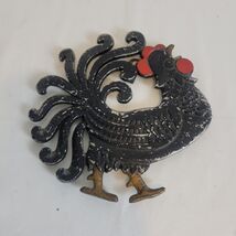 Vintage MCM Midwest Products Metal Wall Rooster Trivet Farmhouse Rustic ... - $15.83