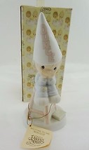 Precious Moments Figurine Nobody&#39;s Perfect E-9268 Boy with Dunce Cap NEW w Box - £17.33 GBP