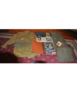 Vintage Boy Scout Uniform Shirt Cap Scarf Patches La Grange ILL 1950&#39;s - £40.66 GBP
