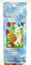 Silhouettes Easter Bunny by Robin Moro Sublimated Garden Flag 25.5 x 38 ... - £10.32 GBP