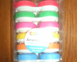 NEW ColorCase Contact Lens Storage Case Set w/ colorful lids 6 ct pkg pl... - $5.95