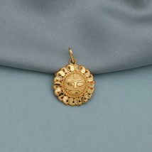 goddess 22k yellow gold pendant amulet women indian handmade jewelry, K3571 - £106.97 GBP