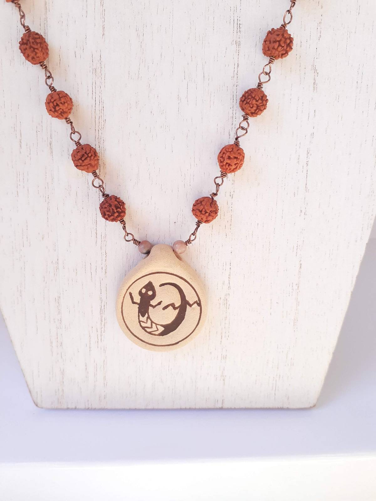 Desert Life Rudraksha Jasper Necklace - $43.43