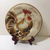 Tabletops Gallery Luncheon Plate Romalo Rooster 9.5&quot; Salad - £7.01 GBP