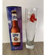 2005 Miller Lite Coors Molson Boston Red Socks Tall Beer Glass Cup MLB R... - £23.89 GBP