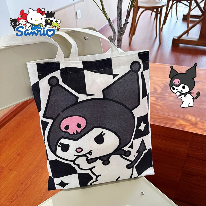 Mi canvas bag anime my melody cinnamoroll cartoon cute student handbag book storage bag thumb200