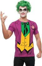 Rubie&#39;s Men&#39;s Dc Comics Superhero Purple Joker Adult Extra-Large Shirt a... - £21.38 GBP