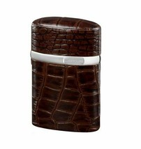 Bizard and Co. - The &quot;Triple Jet&quot; Table Lighter - Croco Pattern Tobacco - £102.22 GBP
