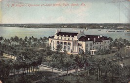 Palma Spiaggia Florida ~ FLAGLER&#39;S Residenza Presso Lago Worth ~ 1910s M Segno - £8.73 GBP