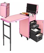 YIYIBYUS Portable Rolling Manicure Table for Nail Teach w/Audio Professi... - $405.99