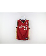 Vtg Adidas Boys Medium Lebron James Cleveland Cavaliers Basketball Jerse... - $54.40