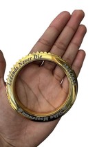 Sidhu Moosewala Kara Legends Never Die Tooth Kada Gold Silver Plated Bangle OF8 - $27.26