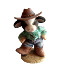 Mary&#39;s Moo Moos Cowboy Cow I Was Barn to Dancing Enesco 1998 Figurine 48... - £7.61 GBP