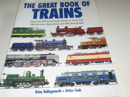 THE GREAT BOOK OF TRAINS-  WHITE COVER W/TRAINS - NEW- 400 PAGES - S7 - £19.96 GBP