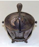 Antique Treble Triple Plate Medallion Sweetmeat w Lid Simpson Hall Mille... - $195.00