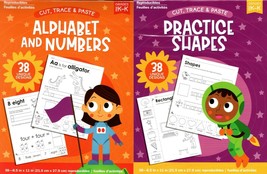 Practice Shapes &amp; Alphabet and Numbers - Reproducible Educational Workbook - £8.52 GBP