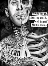 Travis Barker Blink 182 Signed Autographed Poster Only 100 made Ian Williams Art - £1,027.10 GBP