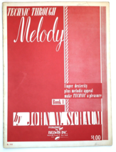 Technic Through Melody John W. Schaum Piano Book 1 Literature Music Book - £5.50 GBP