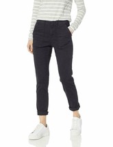  Daily Ritual Women&#39;s Patch-Pocket Chino Mid Rise Ankle/Capri Rolled Navy 2 New - £12.40 GBP