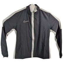 Nike Track Jacket Womens Size Medium Black And White Warm Up Full Zip - $40.10