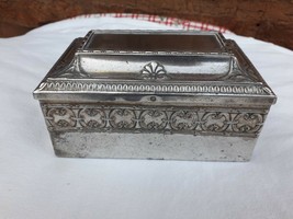 old silver plated jewelry box  no brand  - $58.41