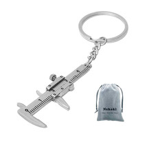 Nekoki Mini Key Chain Tool Movable Vernier Caliper Ruler Sliding Key Hol... - £18.16 GBP