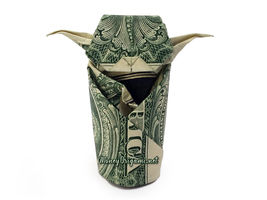 YODA Money Origami Made with Real Cash Dollar Bill Art Handmade - £23.73 GBP