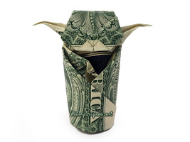 YODA Money Origami Made with Real Cash Dollar Bill Art Handmade - £23.42 GBP