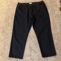 LL Bean Black Pants 46x32 Used Comfort Waist Sturdy Fabric - £18.87 GBP