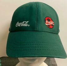 Green Coca Cola Embroidered Logo Youth Size Adjustable Pre-Owned - $14.84