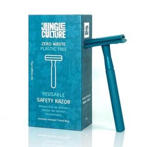 Jungle Culture Reusable Safety Razor - Teal (Limited Edition) - £19.29 GBP