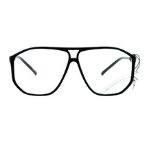 Unisex Moda Gafas Lentes Transparentes Grande Cuadrado Inclinado Plástico Marco - £8.53 GBP