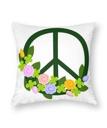 Mondxflaur Peace Sign Pillow Case Covers for Sofas Polyester Decorative ... - $15.07 CAD+