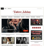 TATTOO TIPS niche website business for sale with AUTO UPDATING CONTENT - £71.34 GBP
