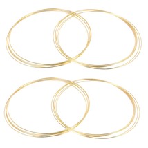 20 Pcs 30 Cm Large Metal Garland Garland Tassel Gold Craft Ring DIY Wedding - £39.31 GBP